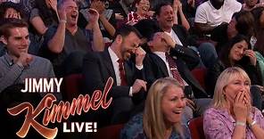 Sacha Baron Cohen Shows EXTREMELY Graphic Movie Clip to “Kimmel” Audience