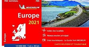 Carte Routière Plan Touristique Europe Michelin 2021