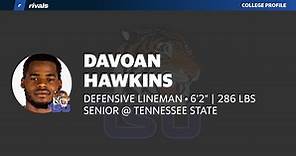 Davoan Hawkins SENIOR Defensive Lineman West Virginia