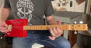 Open G Cigar Box Guitar Slide tune for 3 String Thursday with Mike Snowden