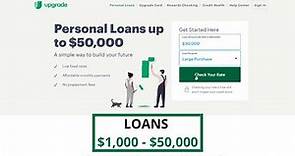 Upgrade Personal Loan Application ($1,000 - $50,000)