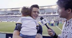 Robbie Rogers and his adorable son return for LA Galaxy #PrideNight
