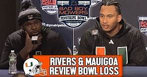 Jalen Rivers & Francisco Mauigoa React to Loss to Rutgers in Pinstripe Bowl