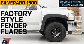 2007-2013 Silverado 1500 Factory Style Fender Flares; Front and Rear Review & Install