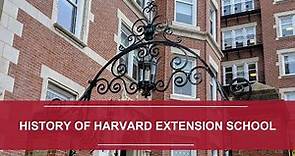 History of Harvard Extension School
