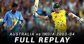 LIVE Flashback: Australia v India | Match 7, 2003-04 ODI Tri-Series