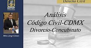 06 Análisis Código Civil CDMX Divorcio Concubinato