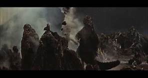 Invasion of Astro-Monsters ('65): Historical Battle clip - Godzilla on Planet X
