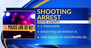 Three teens arrested in March shooting in Bertie County