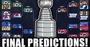 *FINAL* 2024 NHL STANLEY CUP PLAYOFF BRACKET PREDICTIONS!