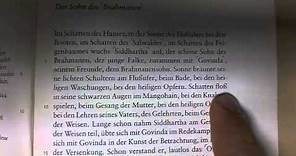 German Reading #1: Siddartha (Herman Hesse)