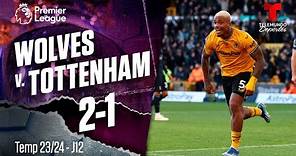 Highlights & Goles: Wolverhampton v. Tottenham 2-1 | Premier League | Telemundo Deportes