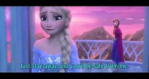 FROZEN - For the First Time in Forever Anna and Elsa - Official Disney (3D Movie Clip) - With Words