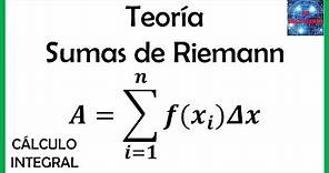 Cálculo Integral | Teorema Fundamental del Cálculo | Teoría Sumas de Riemann