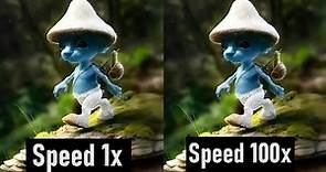 Smurf Cat Song from 1x to 100x