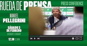 Rueda de prensa de Manuel Pellegrini previa al #RealBetisGetafe ⚽💚
