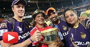 IPL 2014 - KKR Celebrates Win - Shahrukh In All Smiles - Victory Moments
