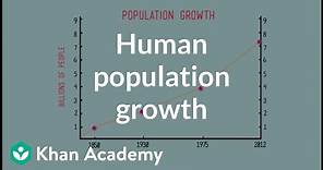 Human population growth | Crash Course ecology | Khan Academy