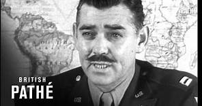 Clark Gable Speaks Of Us Air Force (1942)