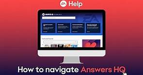 How to navigate Answers HQ | EA Help