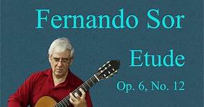 Edson Lopes plays FERNADO SOR: Etude, Op. 6, No. 12