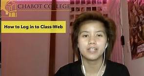 How to login to Classweb at Chabot College by Peer Guide Clarenz