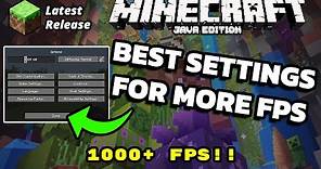 Minecraft Java 1.18 Best Minecraft Settings For FPS on Low End PCs Performance Boost