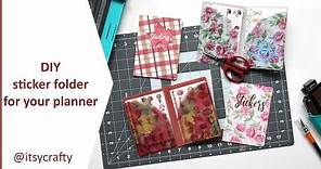 Make a sticker folder for your planner | DIY using a Planners Anonymous kit