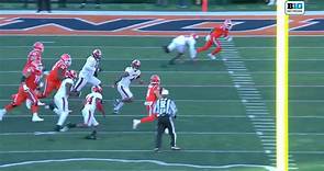 John Paddock throws an OUTRAGEOUS 21-yard TD to Isaiah Williams to seal Illinois' 48-45 OT victory over Indiana
