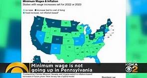 Minimum wage not going up in Pennsylvania
