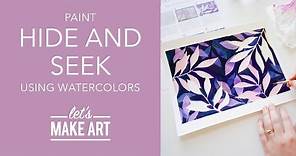 Let's Paint Hide and Seek | Watercolor Tutorial with Sarah Cray