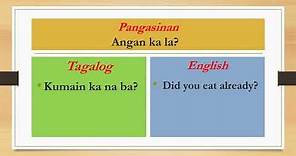 PANGASINAN TAGALOG ENGLISH TRANSLATION R.E.A.L. EDUCATIONAL RESOURCES