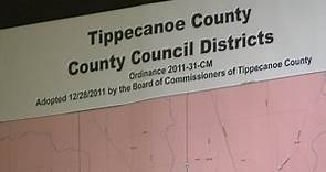 Tippecanoe County Council, Commissioners districts redrawn