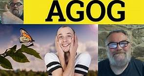 🔵 Agog Meaning - Agog Examples - Agog Definition - Postpositive Adjectives