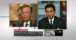 Fareed Zakaria interviews Wen Jiabao