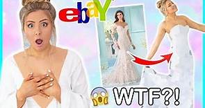 Trying On Cheap Wedding Dresses From Ebay ! Success Or Disaster !