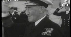 Battleship Duke of York visits Virginia (1948)