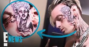 Aaron Carter Debuts New Face Tattoo Amid Family Feud | E! News