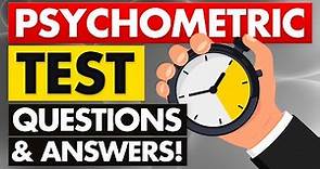 25 PSYCHOMETRIC TEST PRACTICE QUESTIONS & ANSWERS! (Pass your TEST with 100%!)