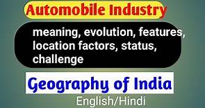Automobile industry UPSC |Industry |Geography of India