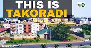 Takoradi Ghana beautiful from above - drone shots - Wode Maya Town