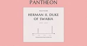 Herman II, Duke of Swabia Biography - German noble (died 1003)
