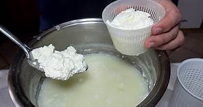 Come fare la Ricotta fatta in Casa facilissima e buonissima