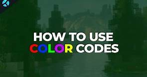 How to Use Minecraft Color Codes