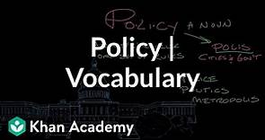 Policy | Vocabulary | Khan Academy