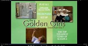 The Golden Girls:The Complete Fourth Season Disc 1 2006 DVD Menu Walkthrough