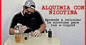 Como calcular la NICOTINA en un e-liquid | Calculo de Alquimia con Nicotina