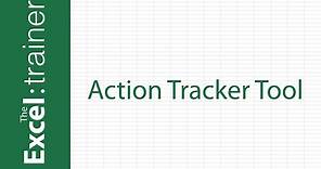Excel-Based Action Tracker Tool