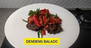 Resep DENDENG BALADO PADANG, ternyata mudah banget ( Padangnese beef dendeng with balado sauce )
