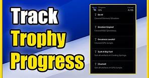 How to Track Trophy Progress on PS5 (Best Method)